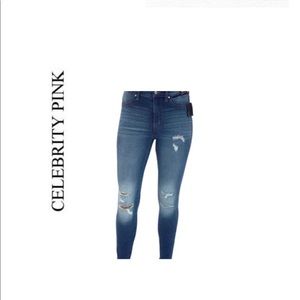 Celebrity Pink Distressed Skinny Jean